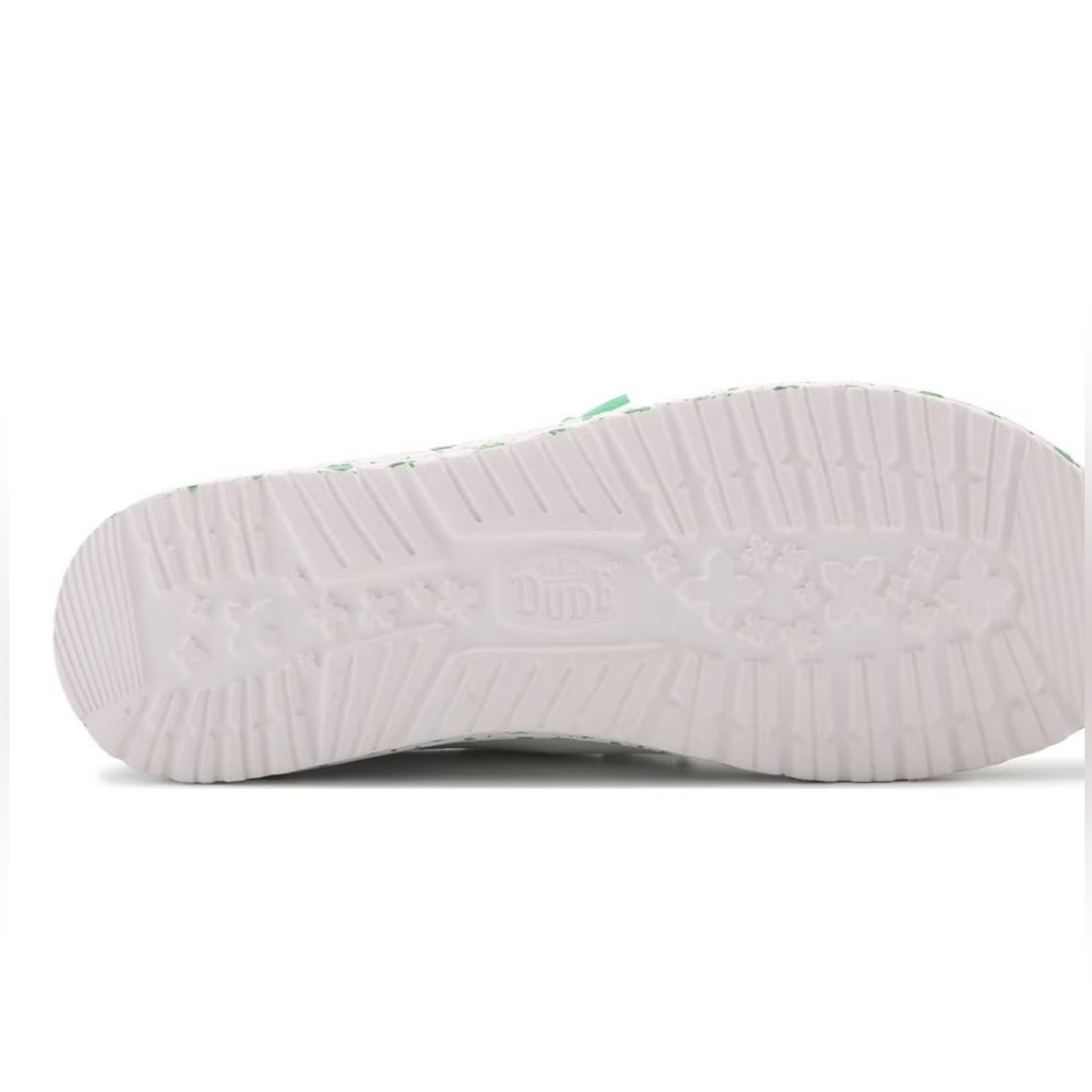 Hey Dude Womens Sneakers in Green Plaid - Picture 6 of 6